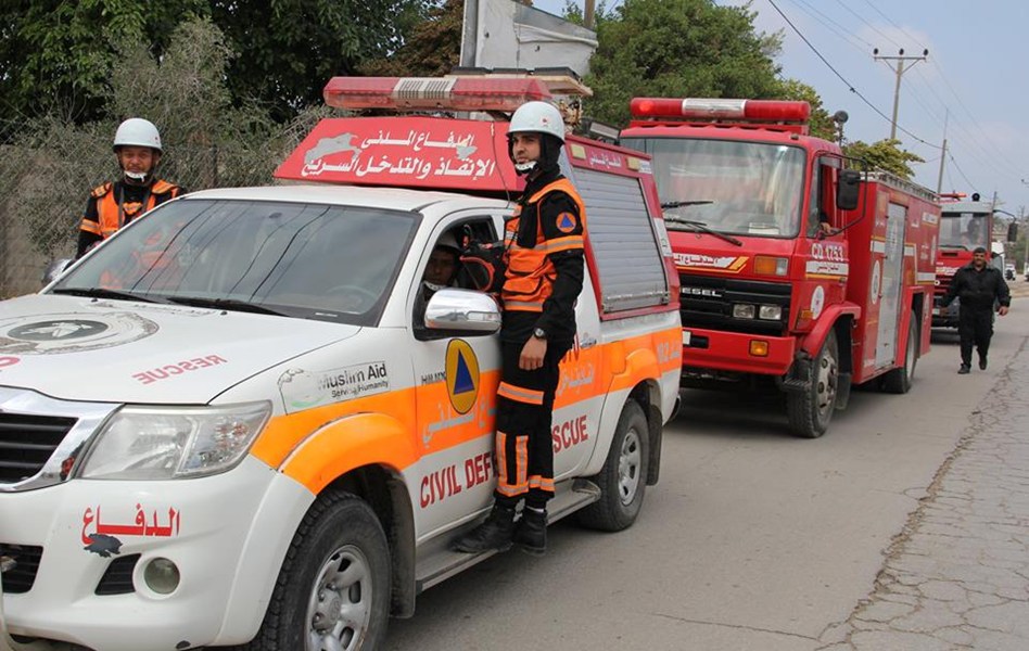 وزارة الداخلية تؤمن وتسهل حركة الجماهير في مسيرات العودة	