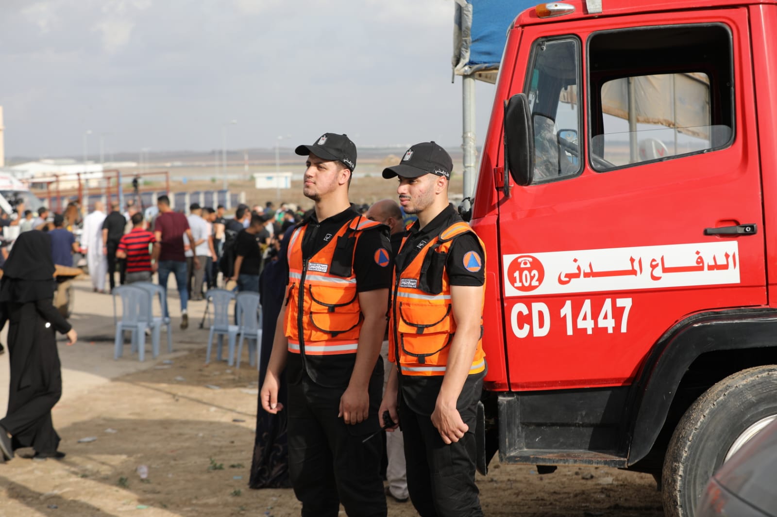 "أجهزة الداخلية" تساند المشاركين بالمهرجان الخطابي شرق غزة