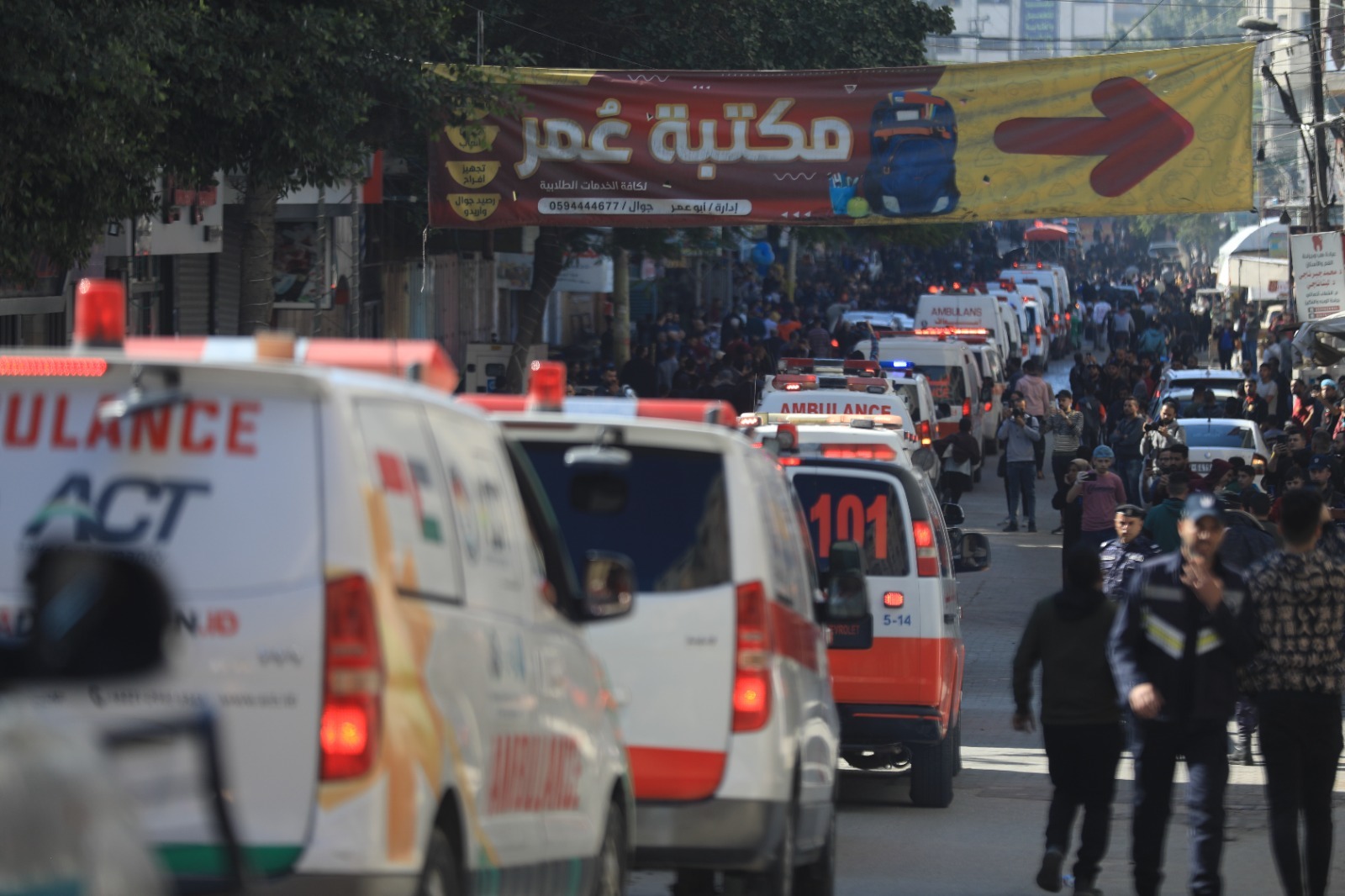 "أجهزة الداخلية" تؤمن جنازة تشييع ضحايا حريق جباليا