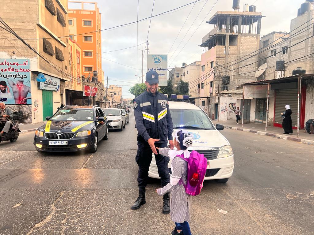 انتشار شرطة المرور مع بدء العام الدراسي الجديد