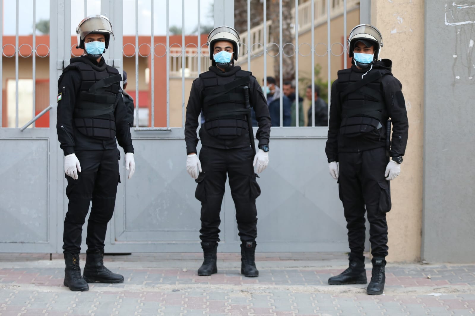 تأمين أجهزة وزارة الداخلية لمراكز الحجر الصحي الاحترازي في غزة