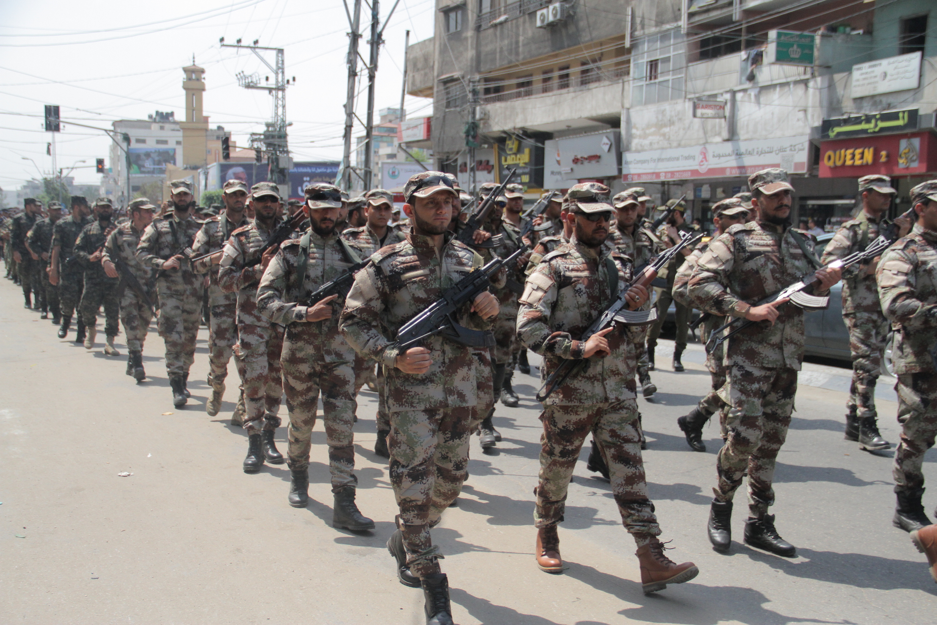 الداخلية تُنظم استعرضاً عسكرياً تضامناً مع المسجد الأقصى