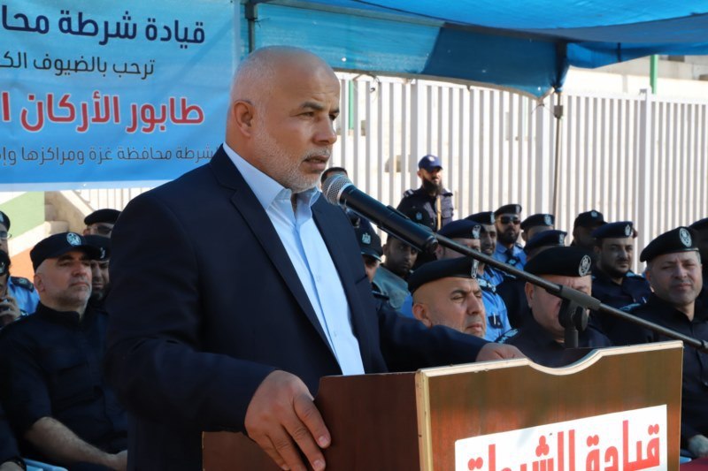 طابور أركان مركزي لشرطة محافظة غزة