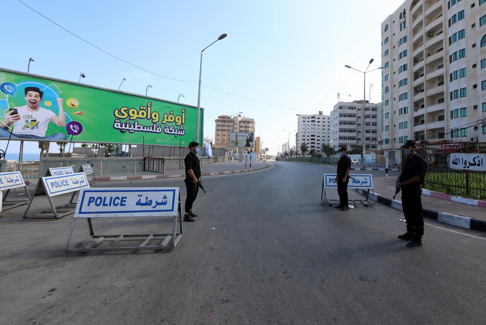 سريان قرار حظر التجوال الشامل في محافظات قطاع غزة 