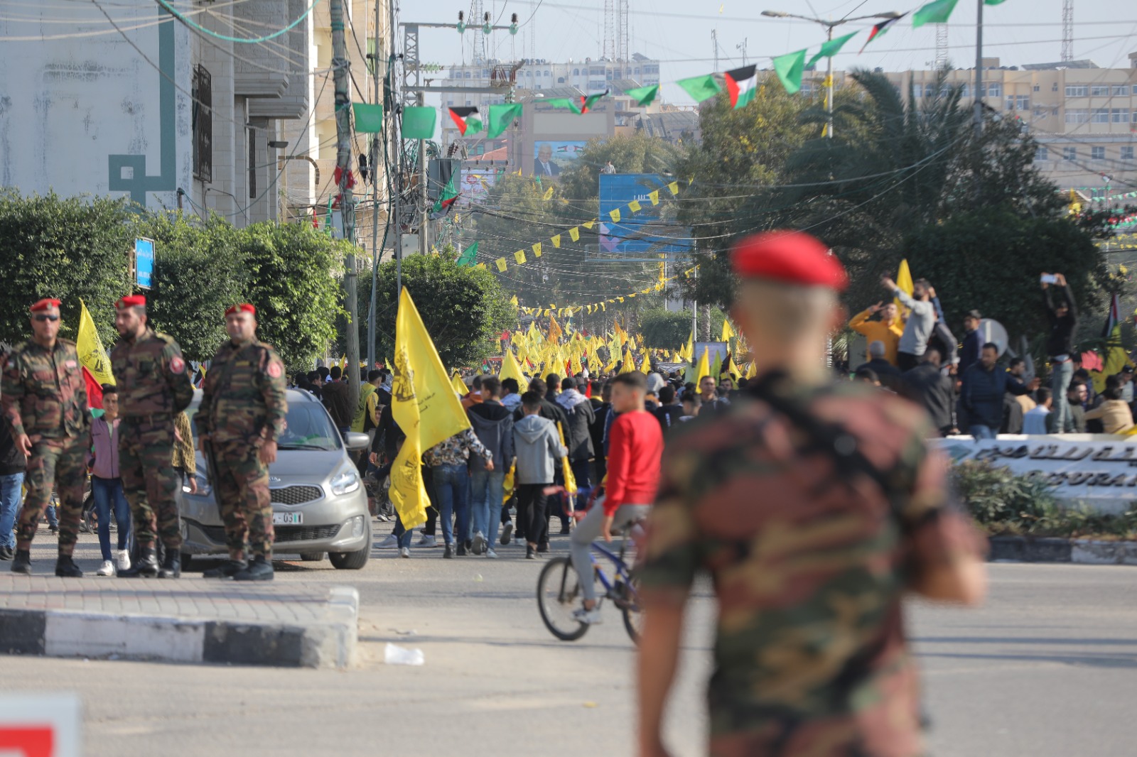 "أجهزة الداخلية" تؤمن مهرجان انطلاقة "فتح" بغزة