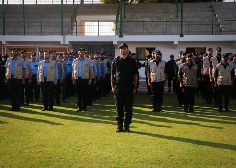 طابور أركان مركزي لشرطة محافظة غزة