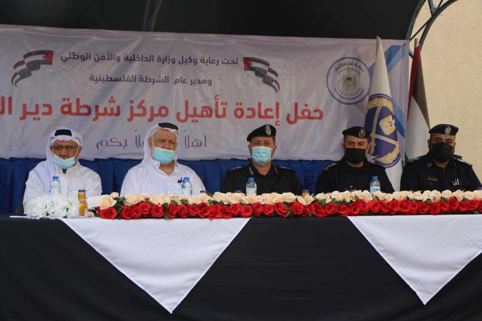 قيادة الشرطة تفتتح مركز "دير البلح" بعد إعادة ترميمه