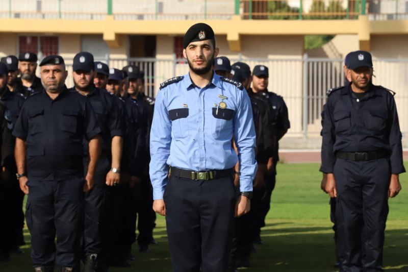 طابور أركان مركزي لشرطة محافظة غزة