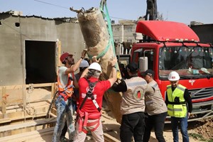 هندسة المتفجرات تُحيِّد خطر قنبلة من مخلفات الاحتلال برفح