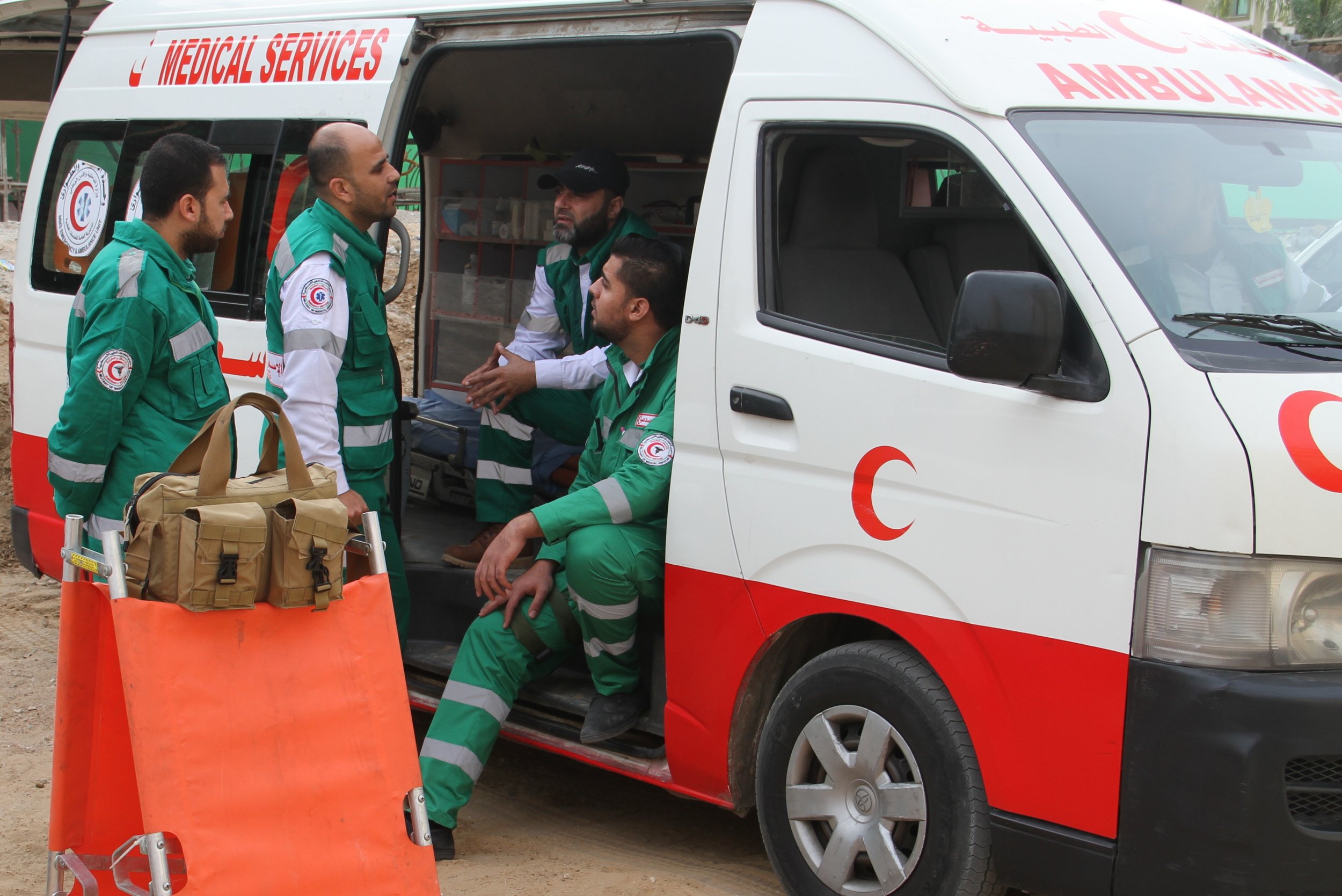 تأمين مهرجان انطلاقة حركة حماس في ساحة الكتيبة بغزة