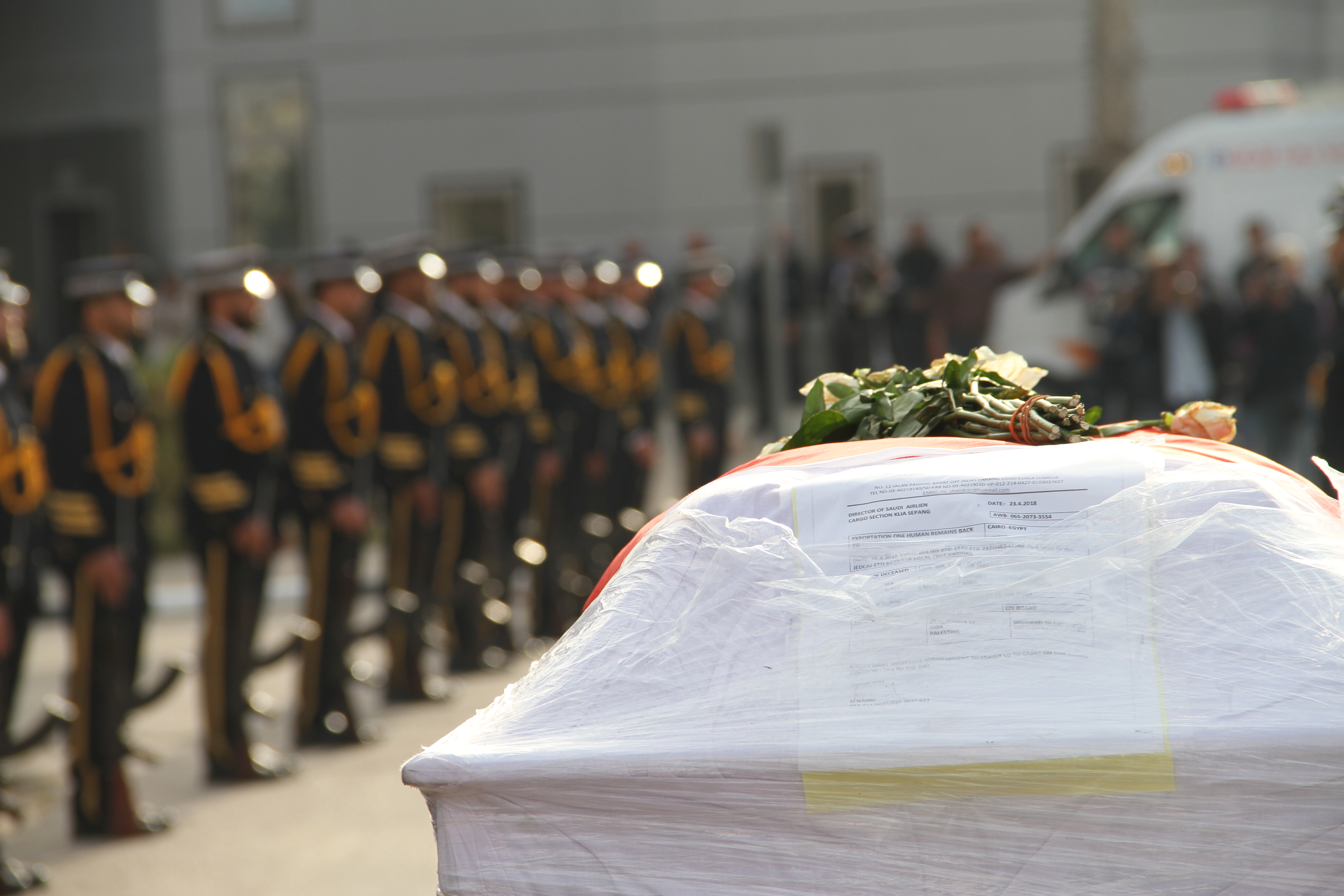 استقبال جثمان الشهيد العالم د. فادي البطش بمعبر رفح البري