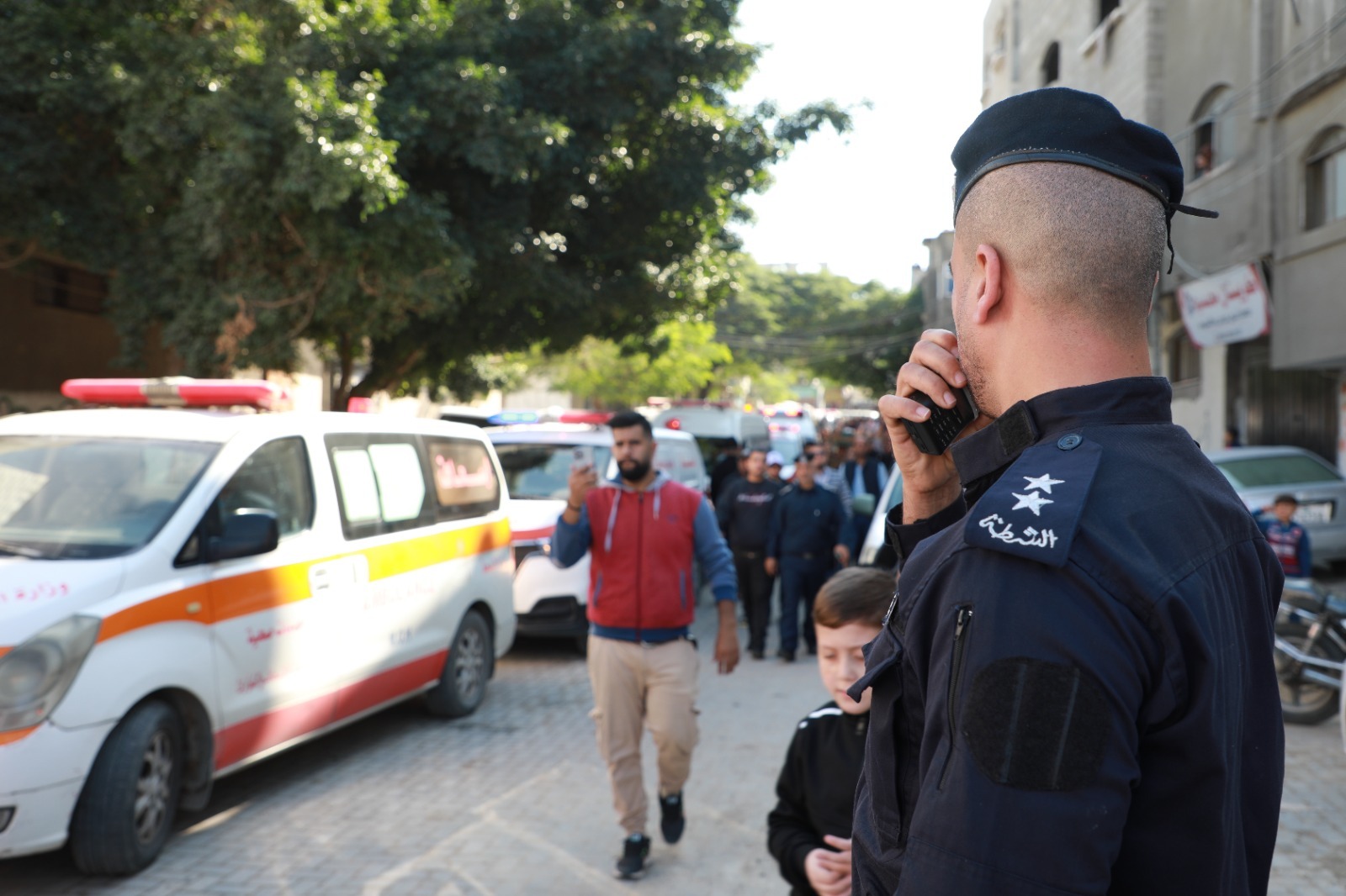 "أجهزة الداخلية" تؤمن جنازة تشييع ضحايا حريق جباليا