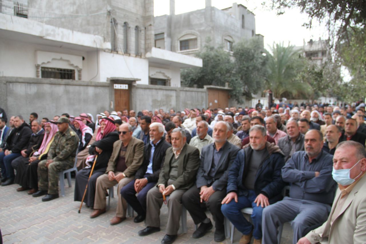 مراسم الصلح بين وزارة الداخلية والأمن الوطني وعائلة الشهيد عصام السعافين