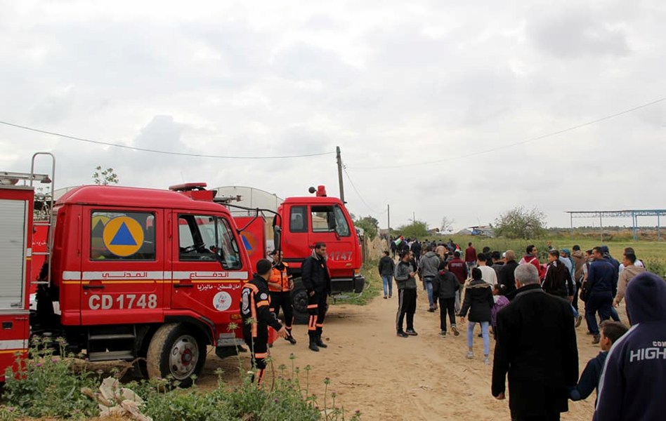 وزارة الداخلية تؤمن وتسهل حركة الجماهير في مسيرات العودة	
