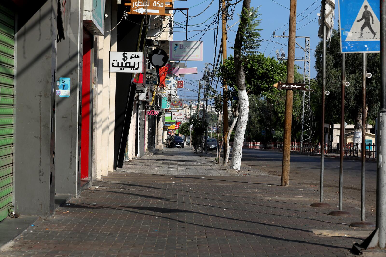 سريان قرار حظر التجوال الشامل في محافظات قطاع غزة 