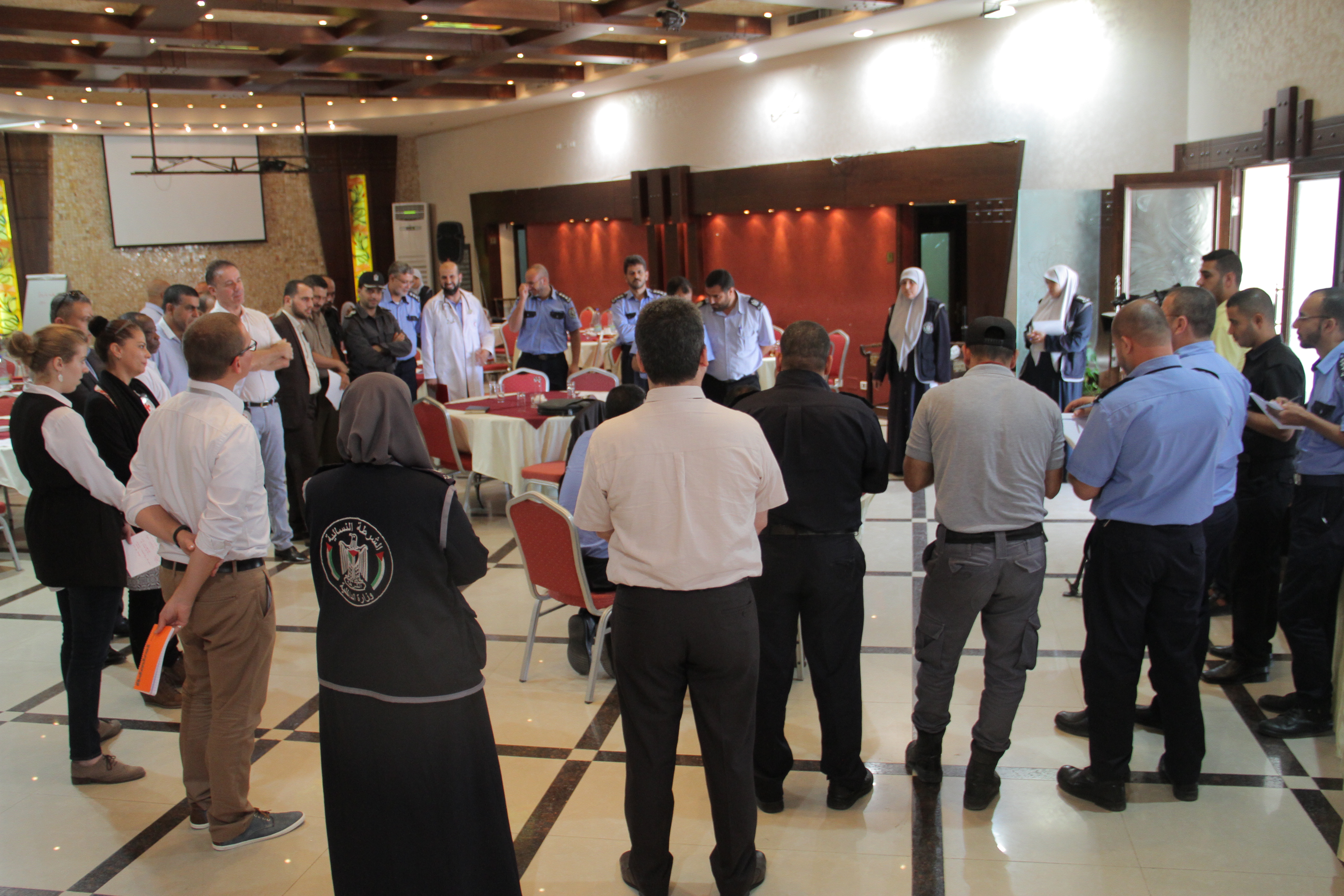 ورشة عمل مديرية التدريب والصليب الأحمر 