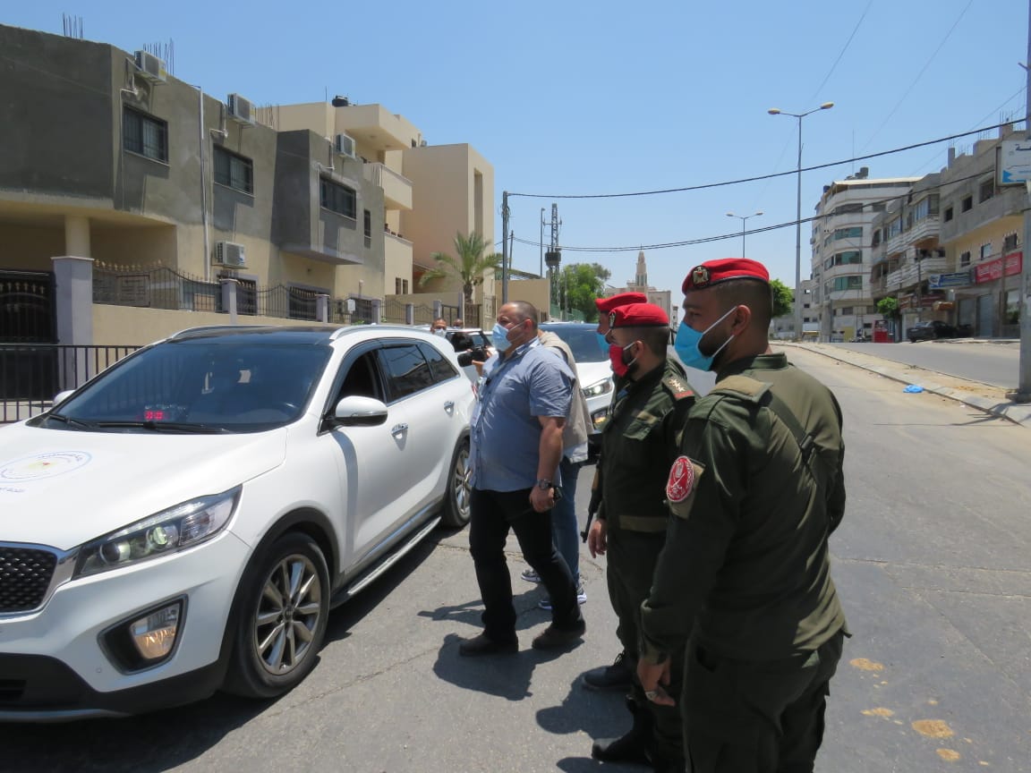 المناورة التدريبية المشتركة لمحاكاة وقوع إصابة بفيروس كورونا في حي مكتظ