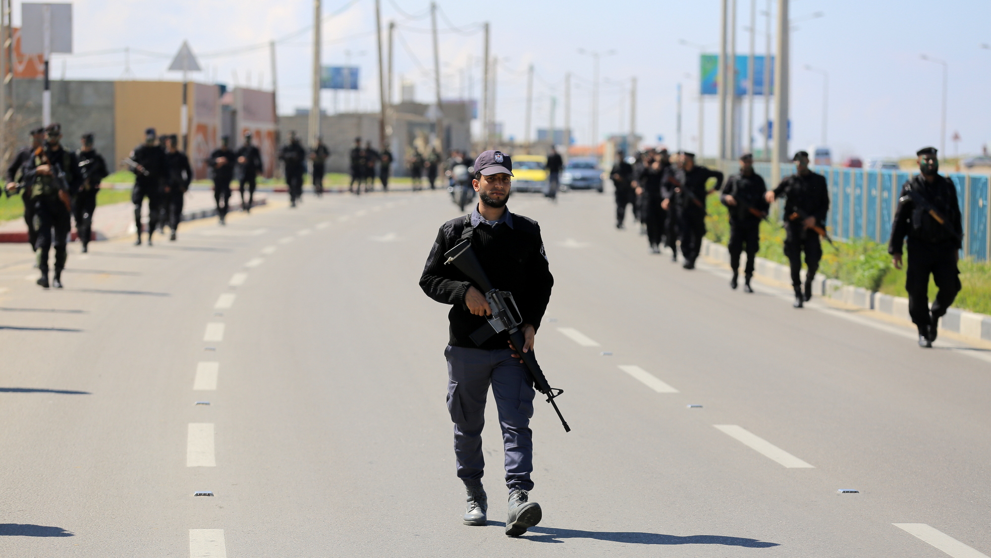 مسير عسكري لسرية الخاصة والمستجدين بمديرية التدريب