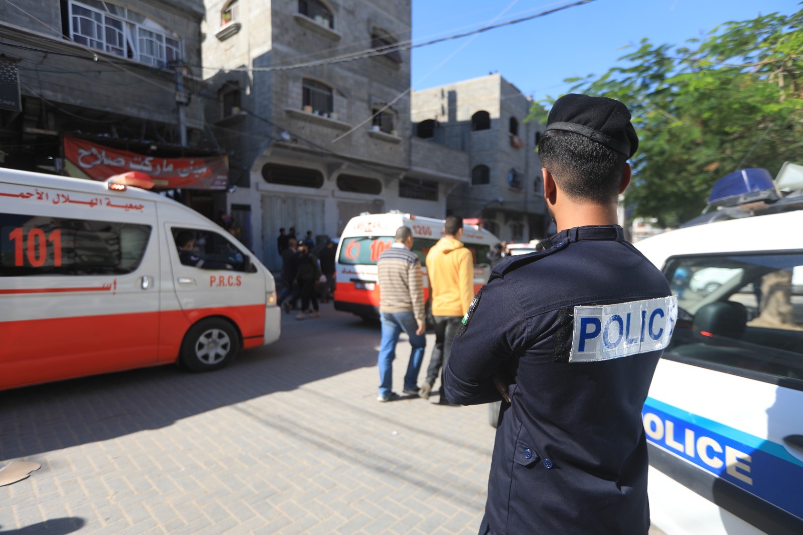 "أجهزة الداخلية" تؤمن جنازة تشييع ضحايا حريق جباليا