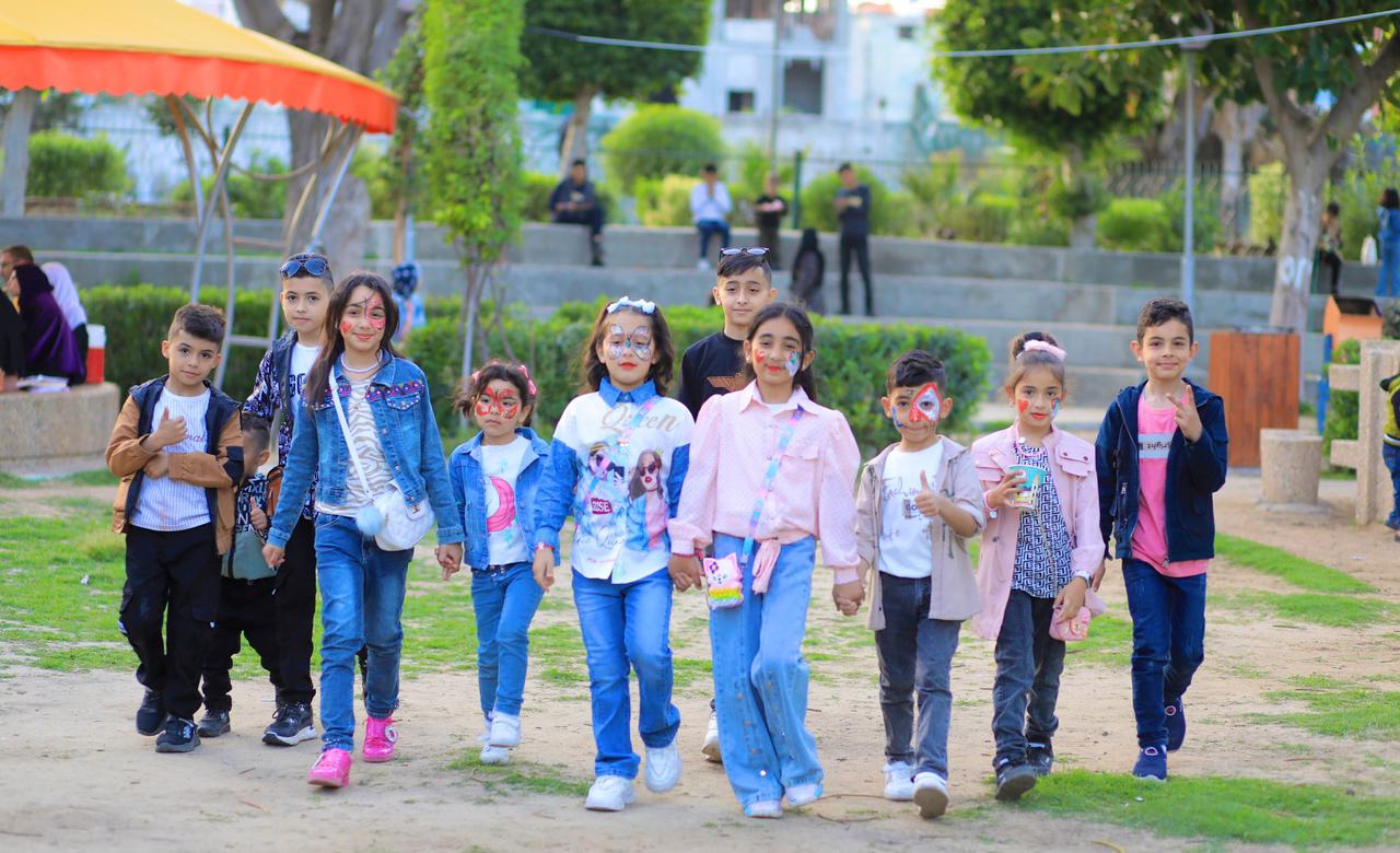 أجواء احتفال المواطنين بعيد الفطر السعيد في عدد من المناطق بقطاع غزة 2023