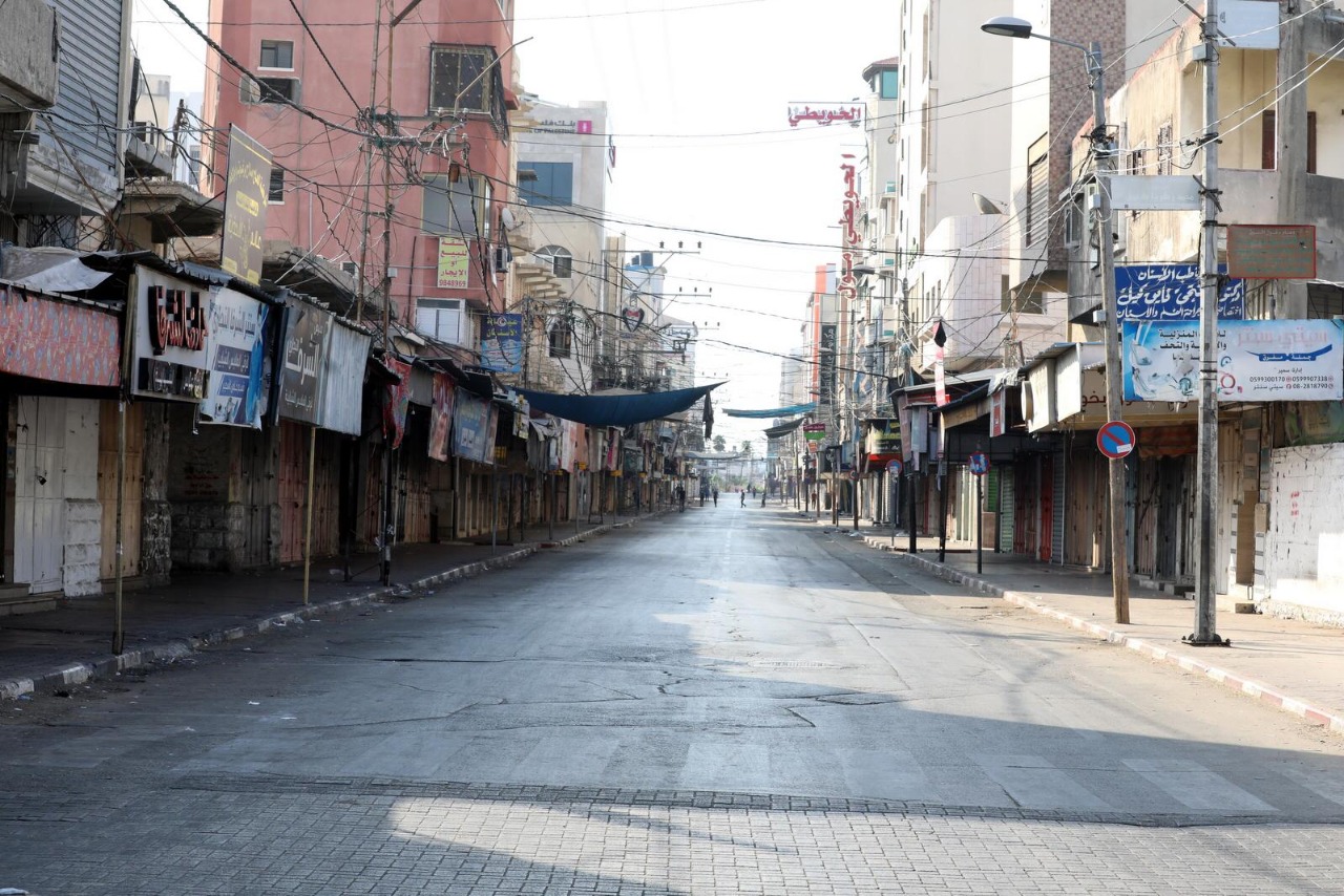 سريان قرار حظر التجوال الشامل في محافظات قطاع غزة 