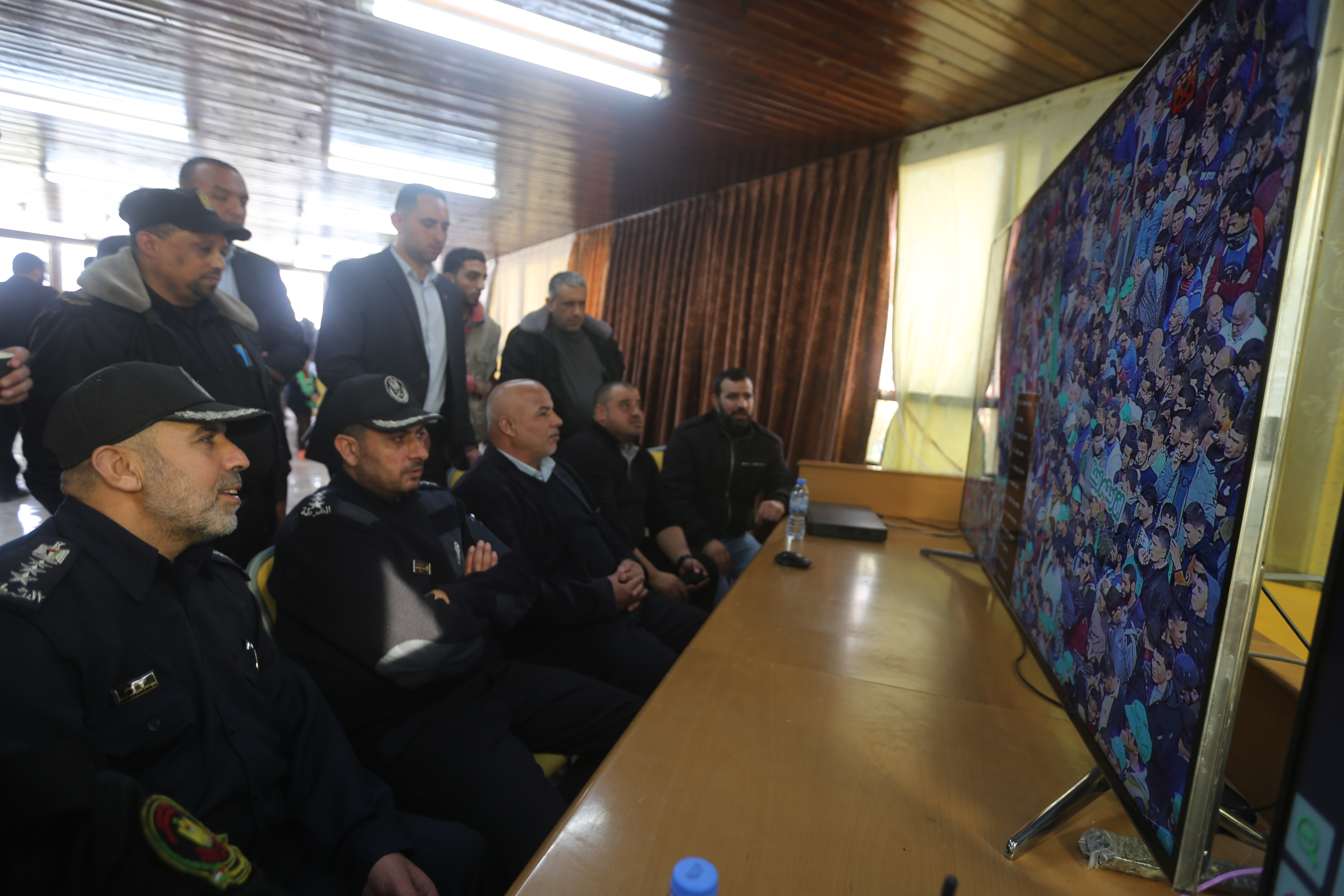 تأمين مهرجان انطلاقة حركة حماس في ساحة الكتيبة بغزة