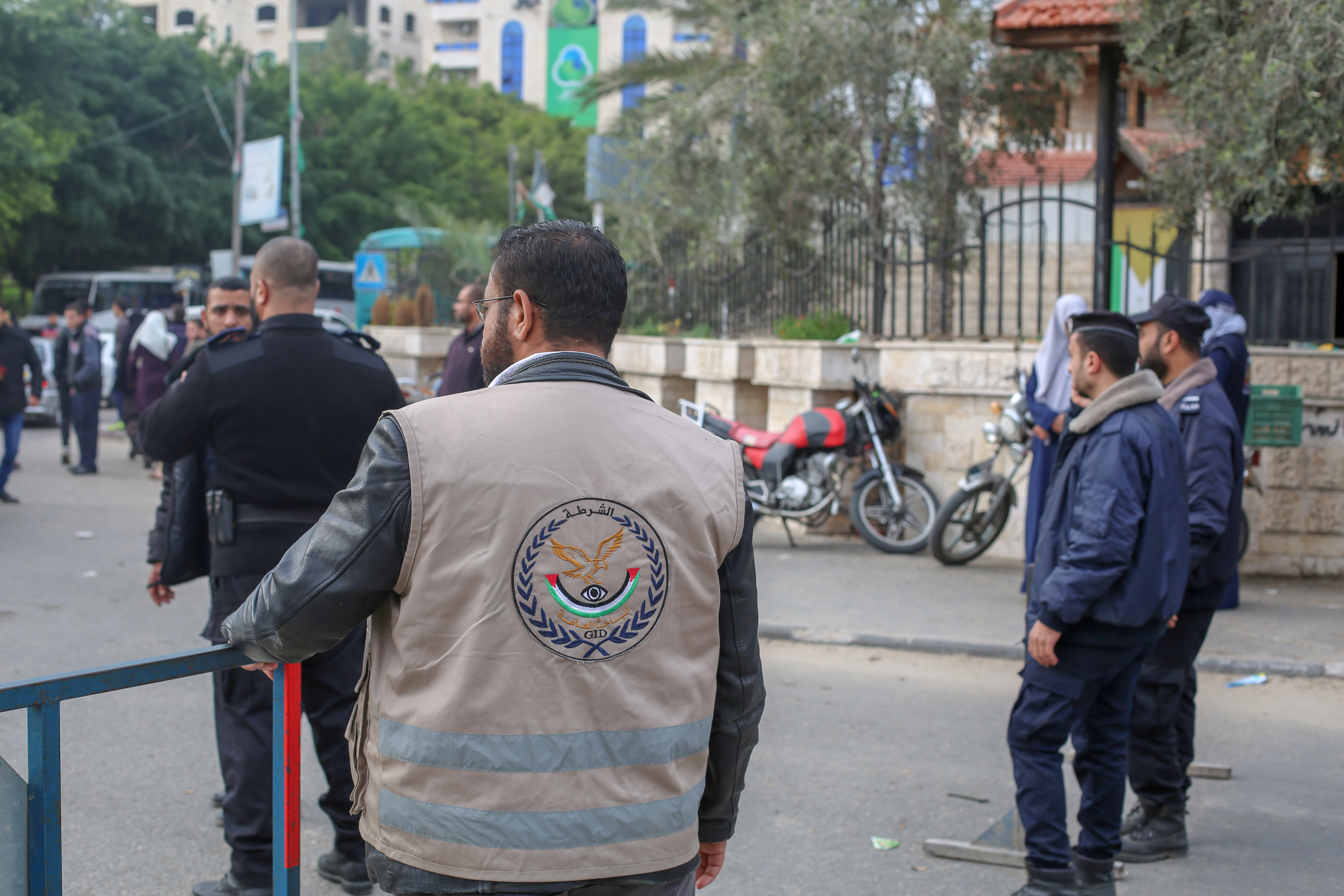 تأمين مهرجان انطلاقة حركة حماس في ساحة الكتيبة بغزة