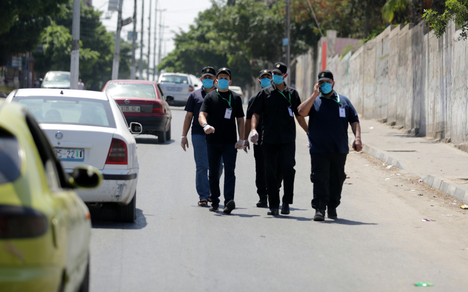 المناورة التدريبية المشتركة لمحاكاة وقوع إصابة بفيروس كورونا في حي مكتظ