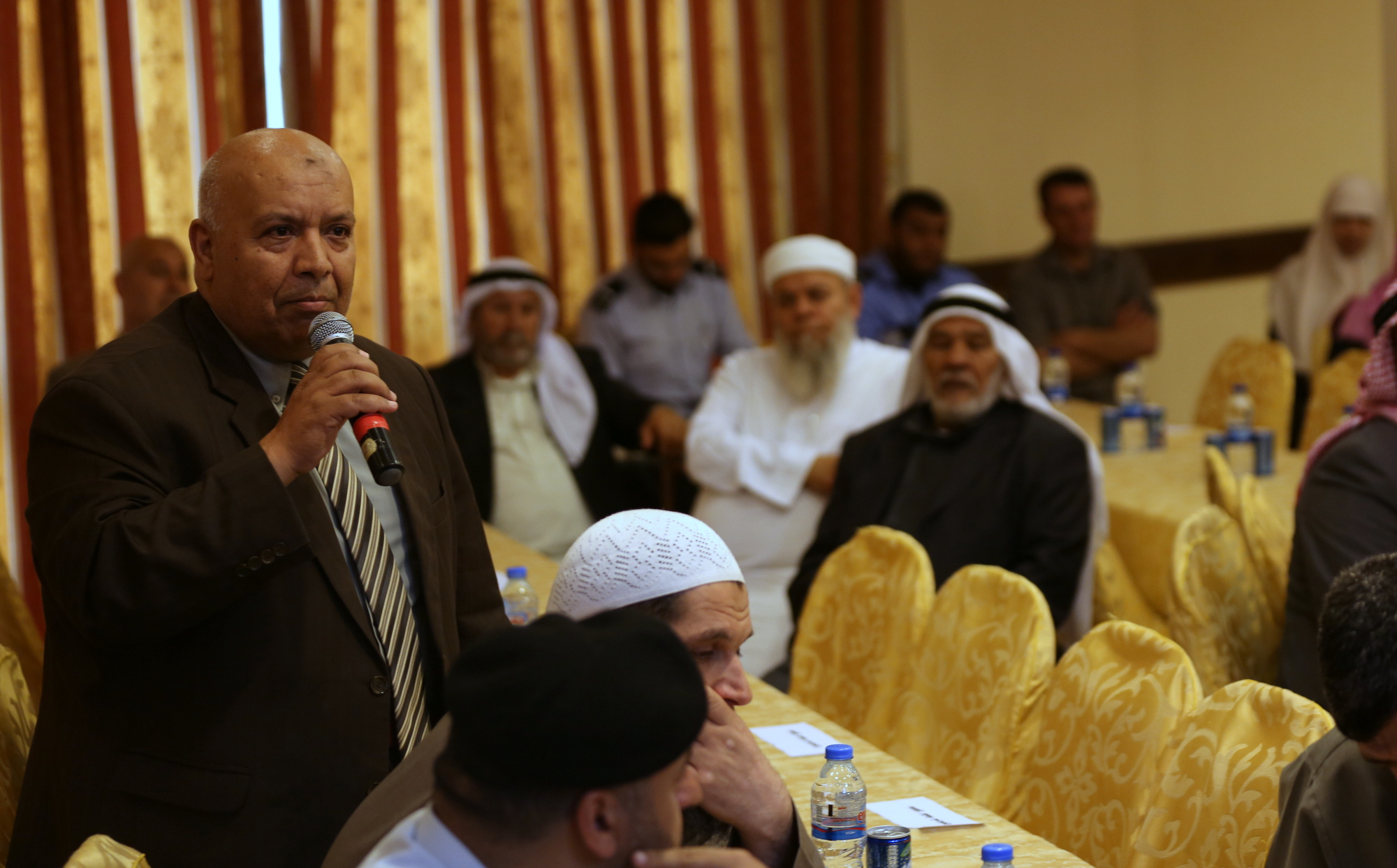 الصالون الحواري المفتوح لقيادة الشرطة مع نخب المجتمع الفلسطيني المحلي