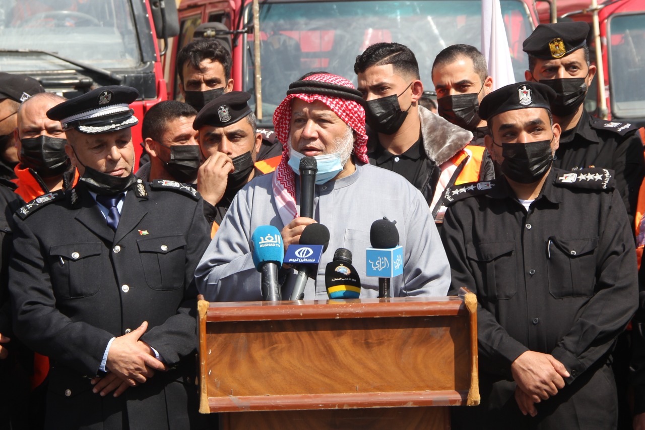 فعالية مسير محمول للمركبات ومؤتمر صحفي، بمناسبة اليوم العالمي للدفاع المدني