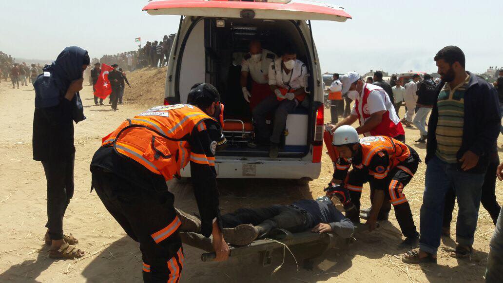 عمل الأجهزة الأمنية في الجمعة الثانية من فعاليات "مسيرات العودة"