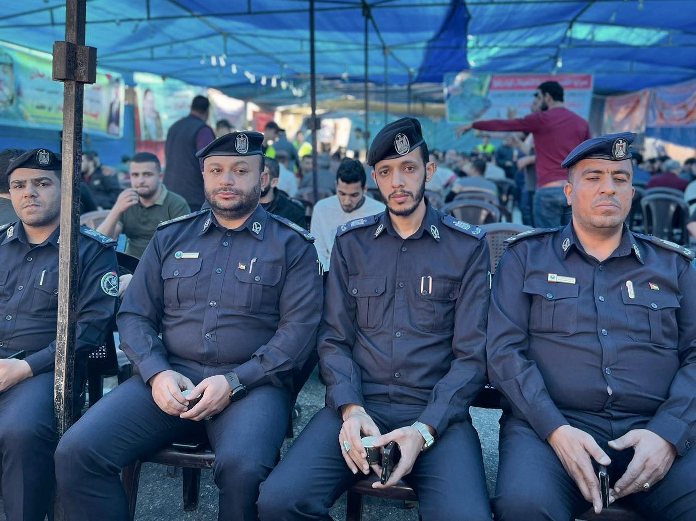 دائرة الشرطة المجتمعية تتفقد بيوت شهداء وجـرحى العـدوان الإسـرائيلي