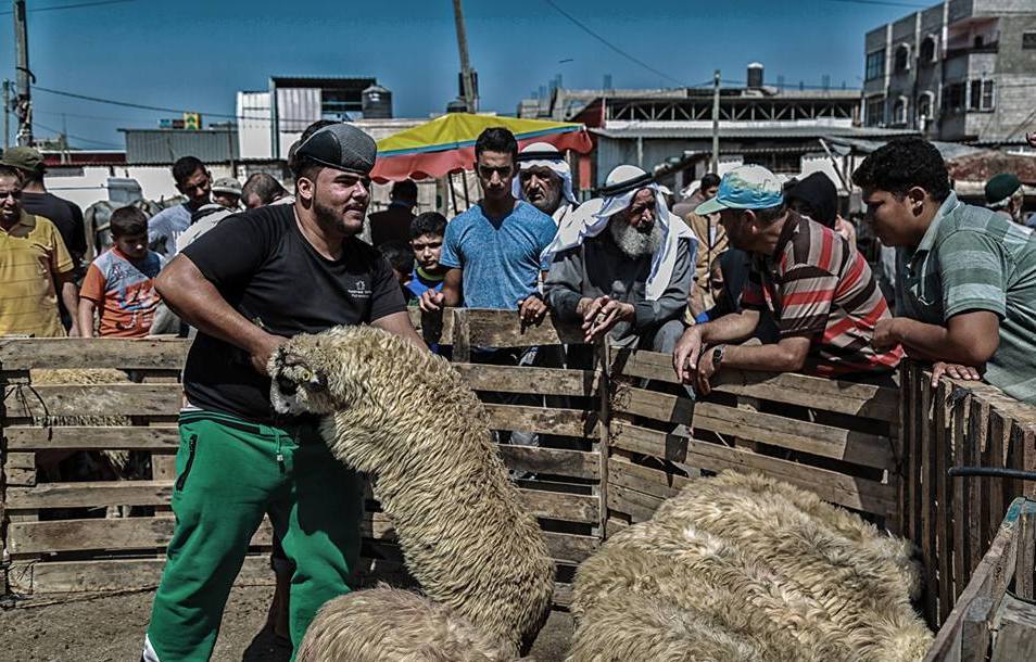  أجواء استقبال المواطنين في غزةلعيد الأضحى المبارك