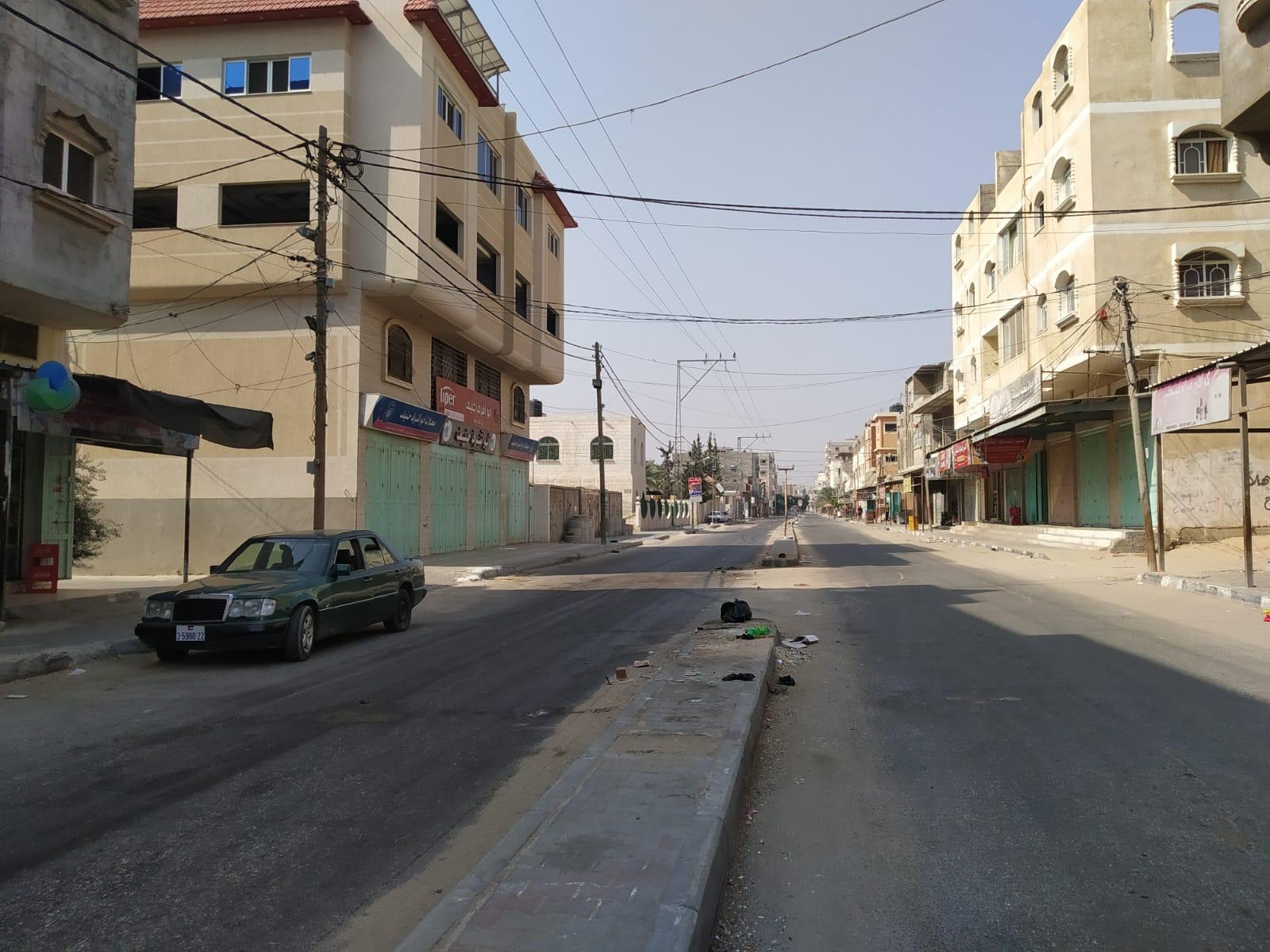 سريان حظر التجول بغزة لليوم الحادي عشر لمواجهة "كورونا"