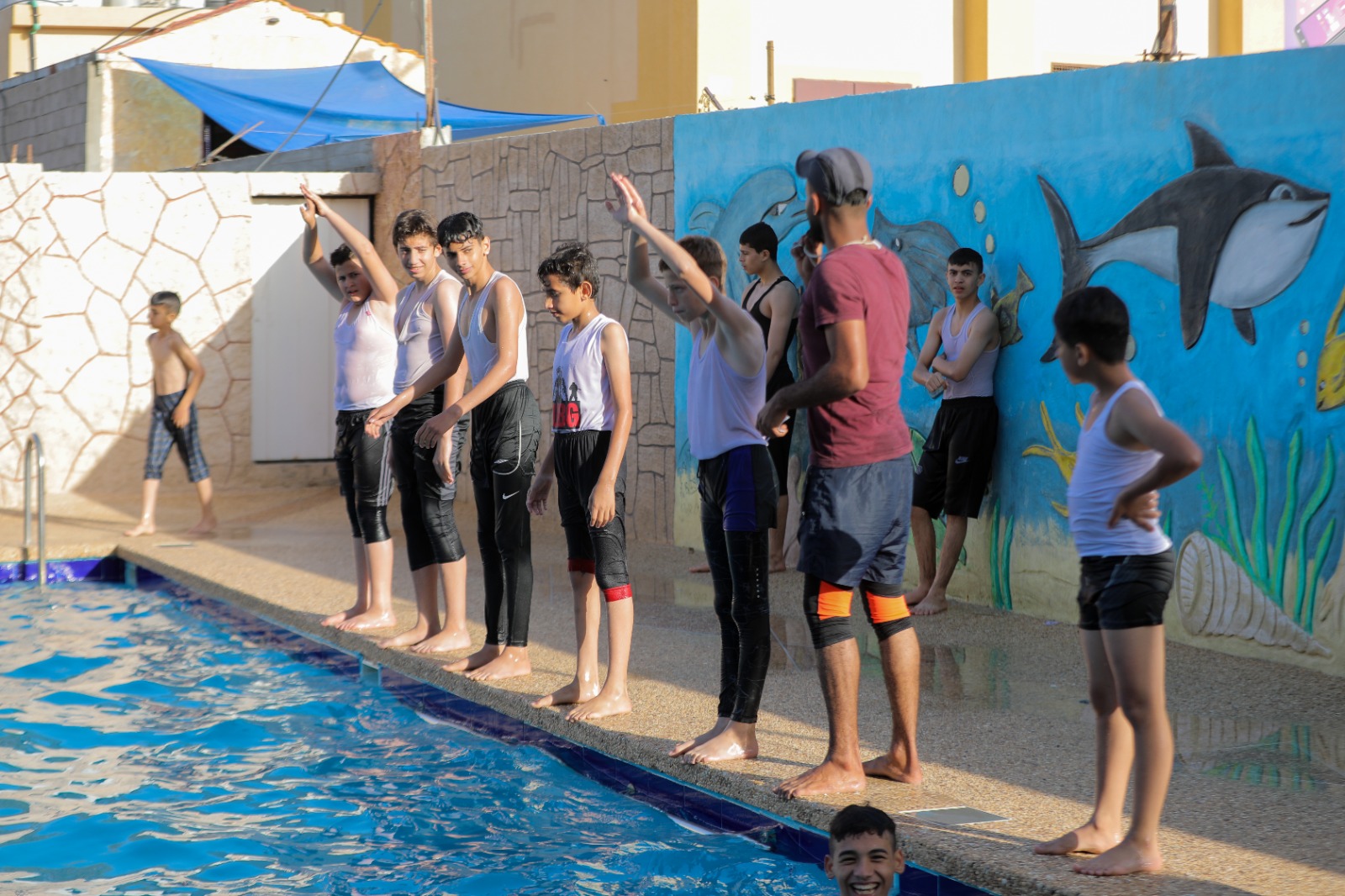  اصطياف المواطنين على شاطئ البحر والأماكن الترفيهية