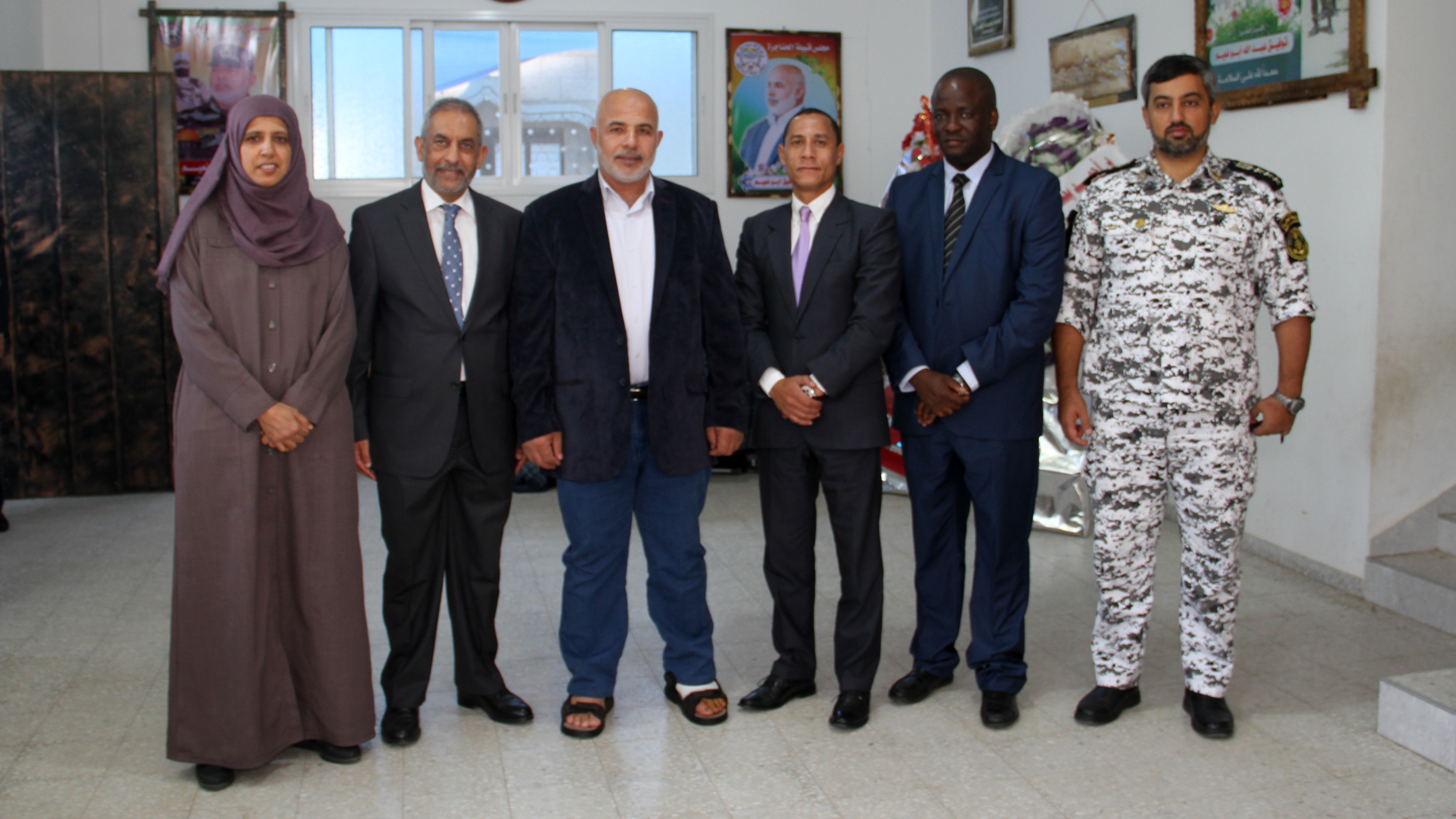 زيارة سفير جنوب أفريقيا للواء توفق أبو نعيم في بيته