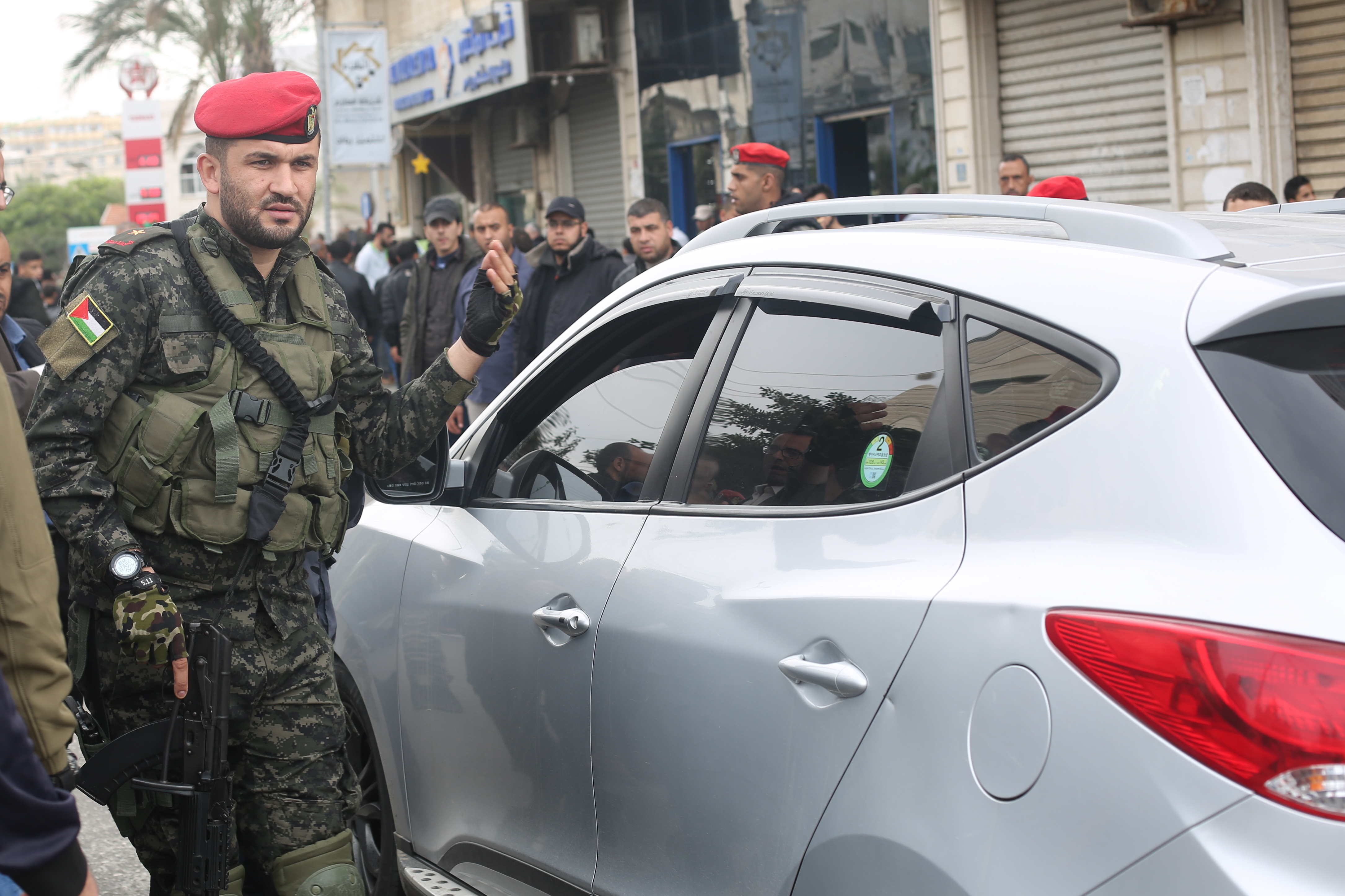 تأمين مهرجان انطلاقة حركة حماس في ساحة الكتيبة بغزة