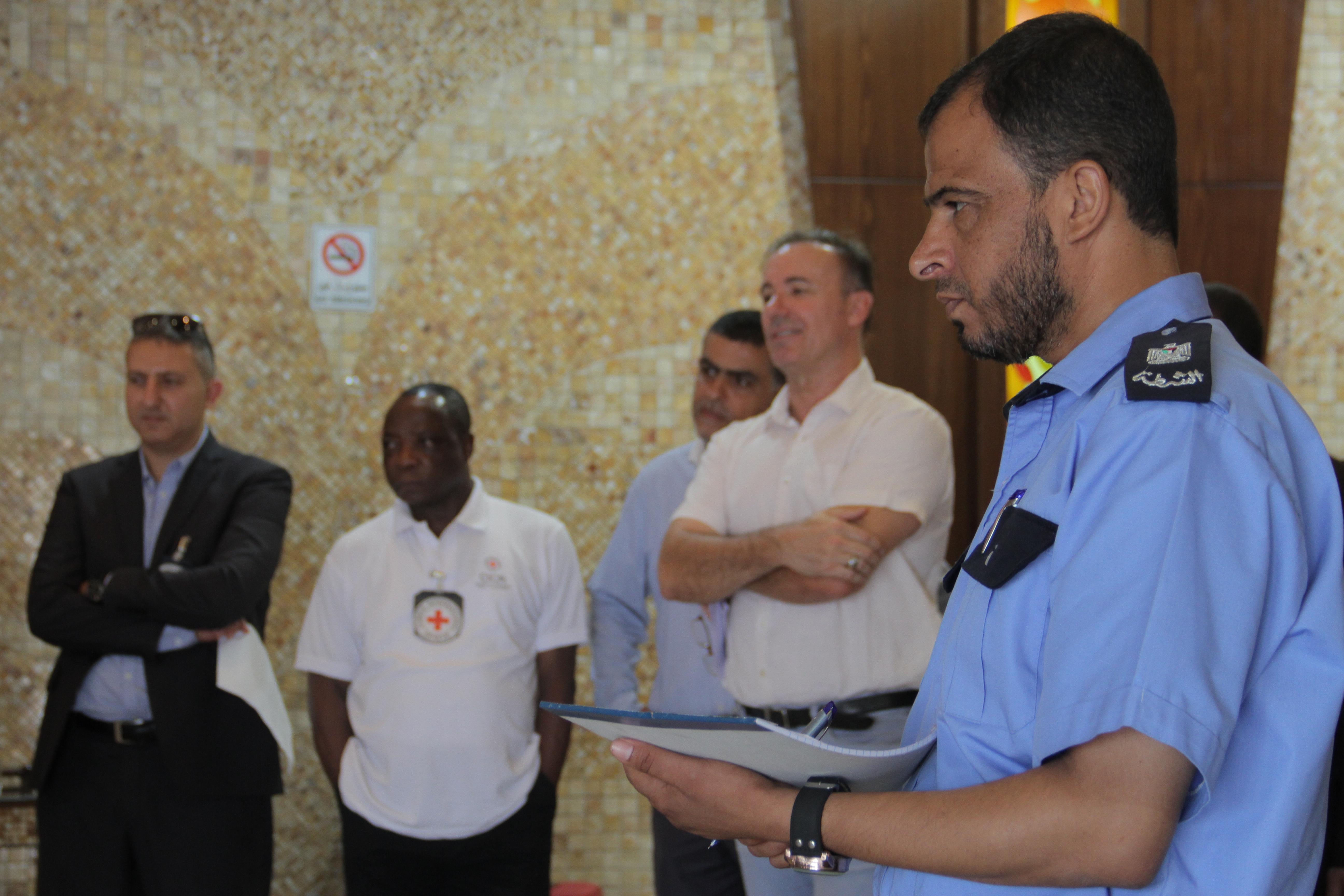 ورشة عمل مديرية التدريب والصليب الأحمر 