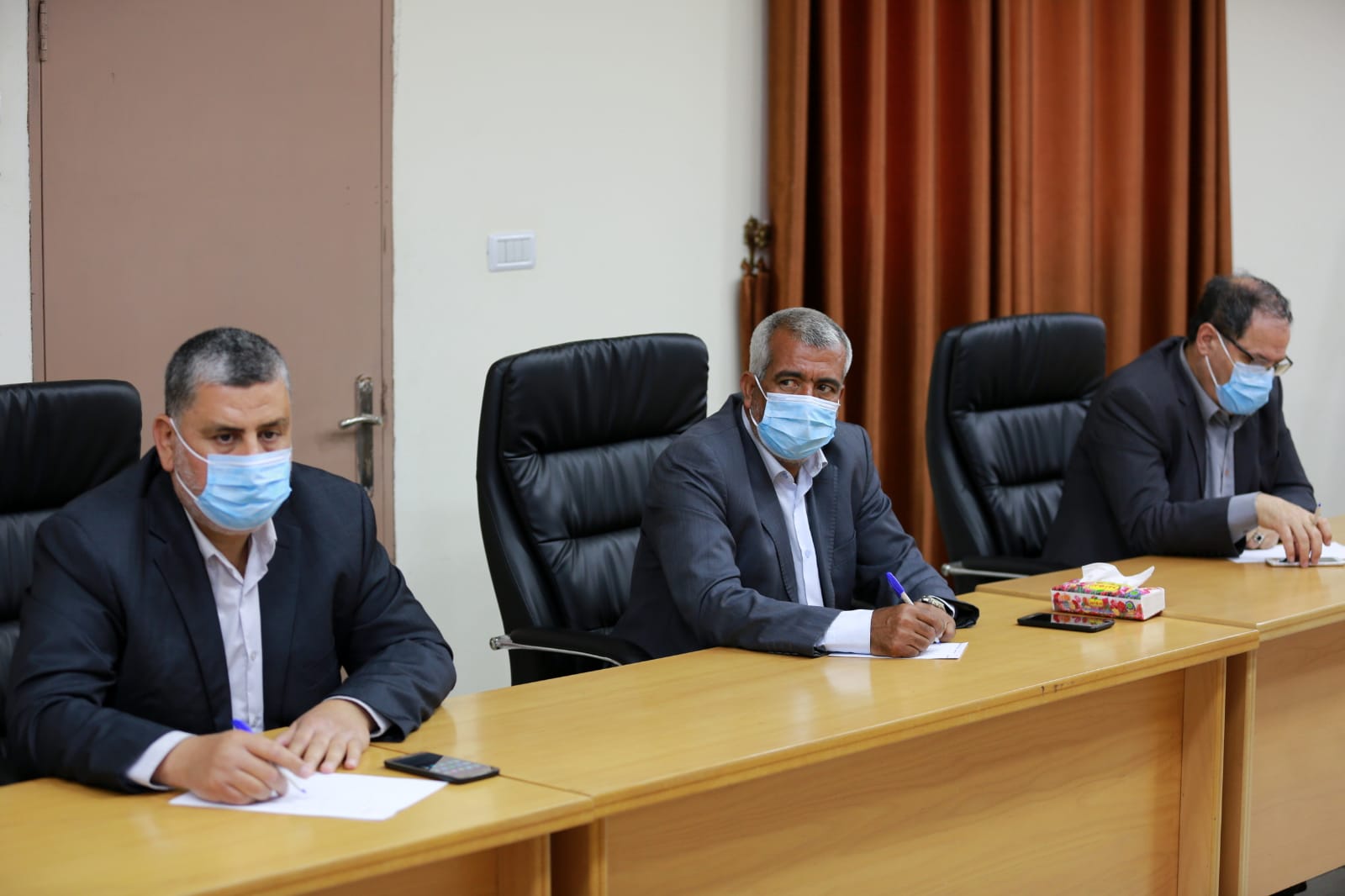 اللواء أبو نعيم يستقبل وفداً من "هيئة مسيرات العودة"