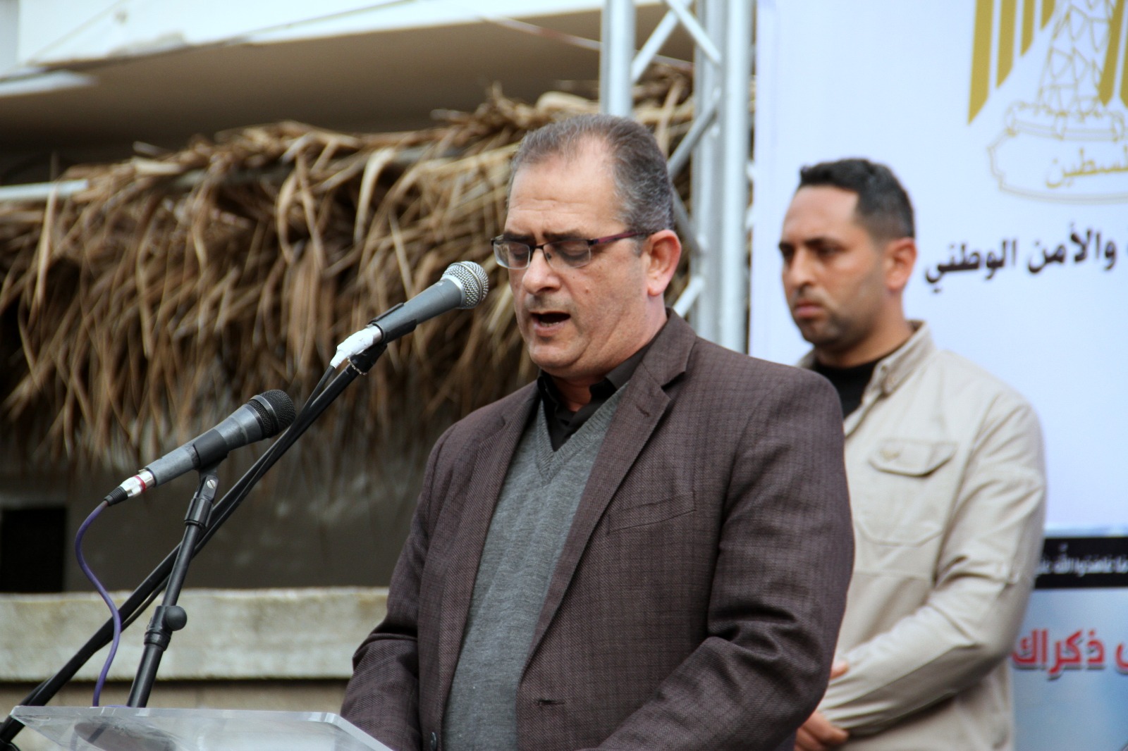 مراسم الصلح بين وزارة الداخلية والأمن الوطني وعائلة الشهيد عصام السعافين