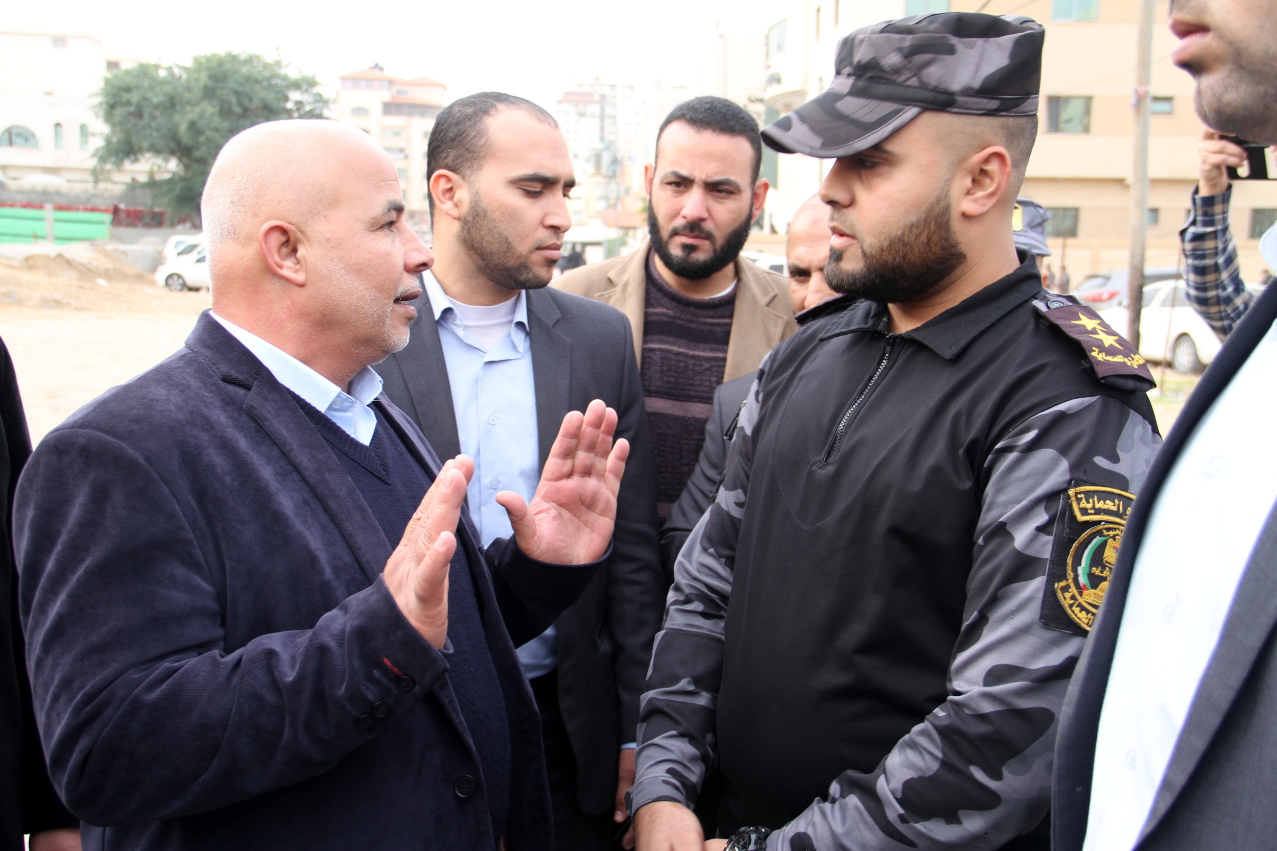 تأمين مهرجان انطلاقة حركة حماس في ساحة الكتيبة بغزة