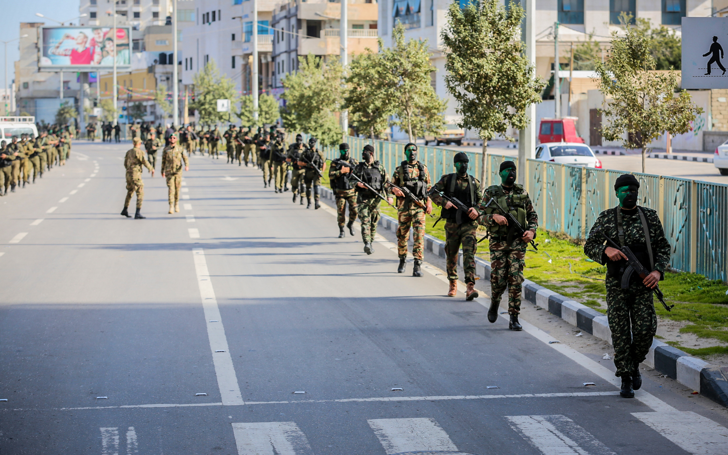 مسير عسكري لدورات قادة السرايا 5، وتأهيل الضباط 15، وصف ضباط 16 بقوات الأمن الوطني