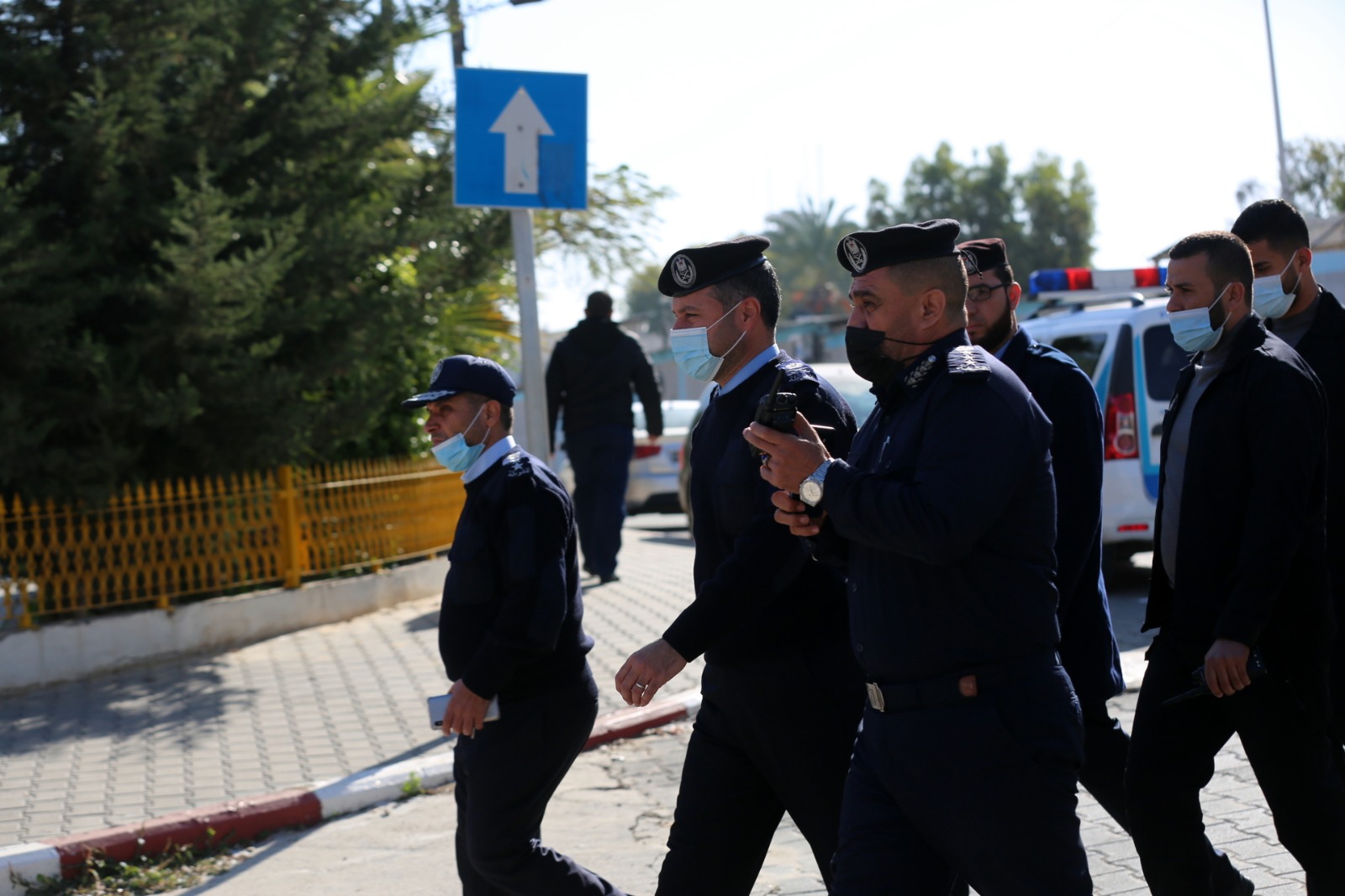 انتشار الأجهزة الأمنية والشرطية ضمن المناورة المشتركة للفصائل