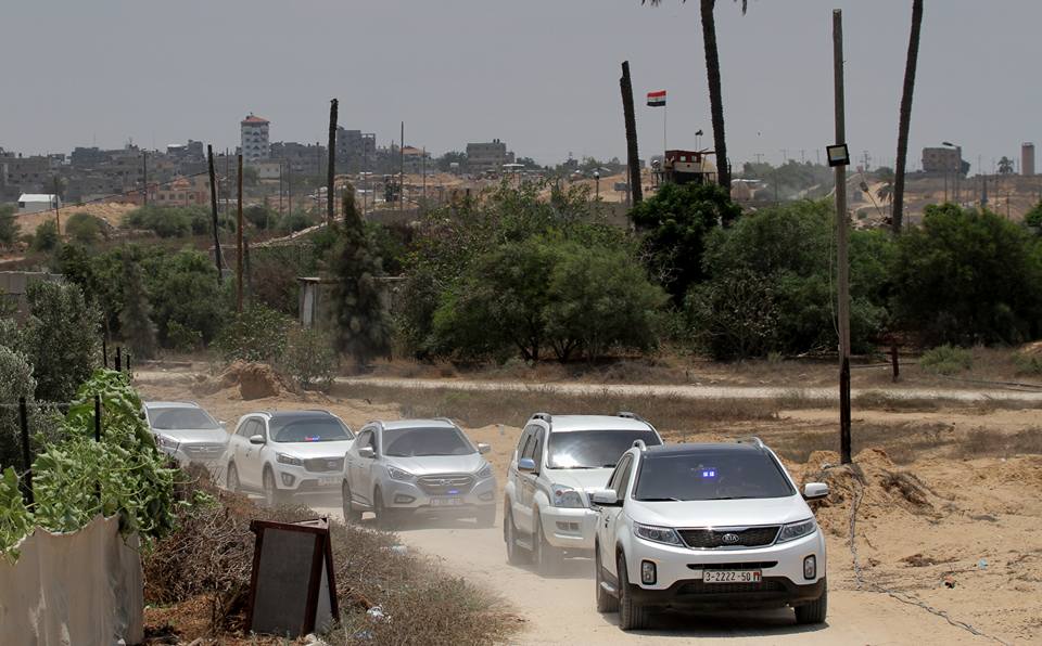 قيادتا حماس واللجنة الإدارية تتفقدان الحدود الجنوبية