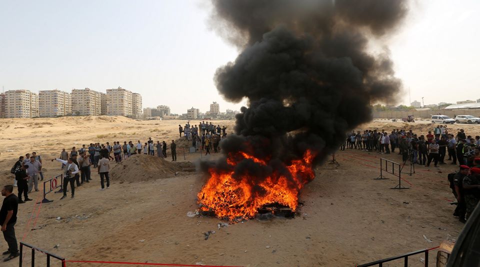 المؤتمر السنوي لإتلاف المخدرات الذي عقدته وزارة الداخلية 