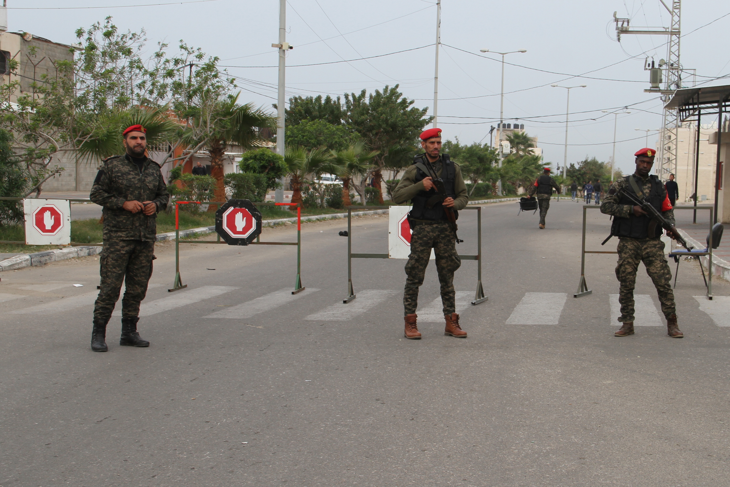 تأمين مهرجان انطلاقة حركة حماس في ساحة الكتيبة بغزة