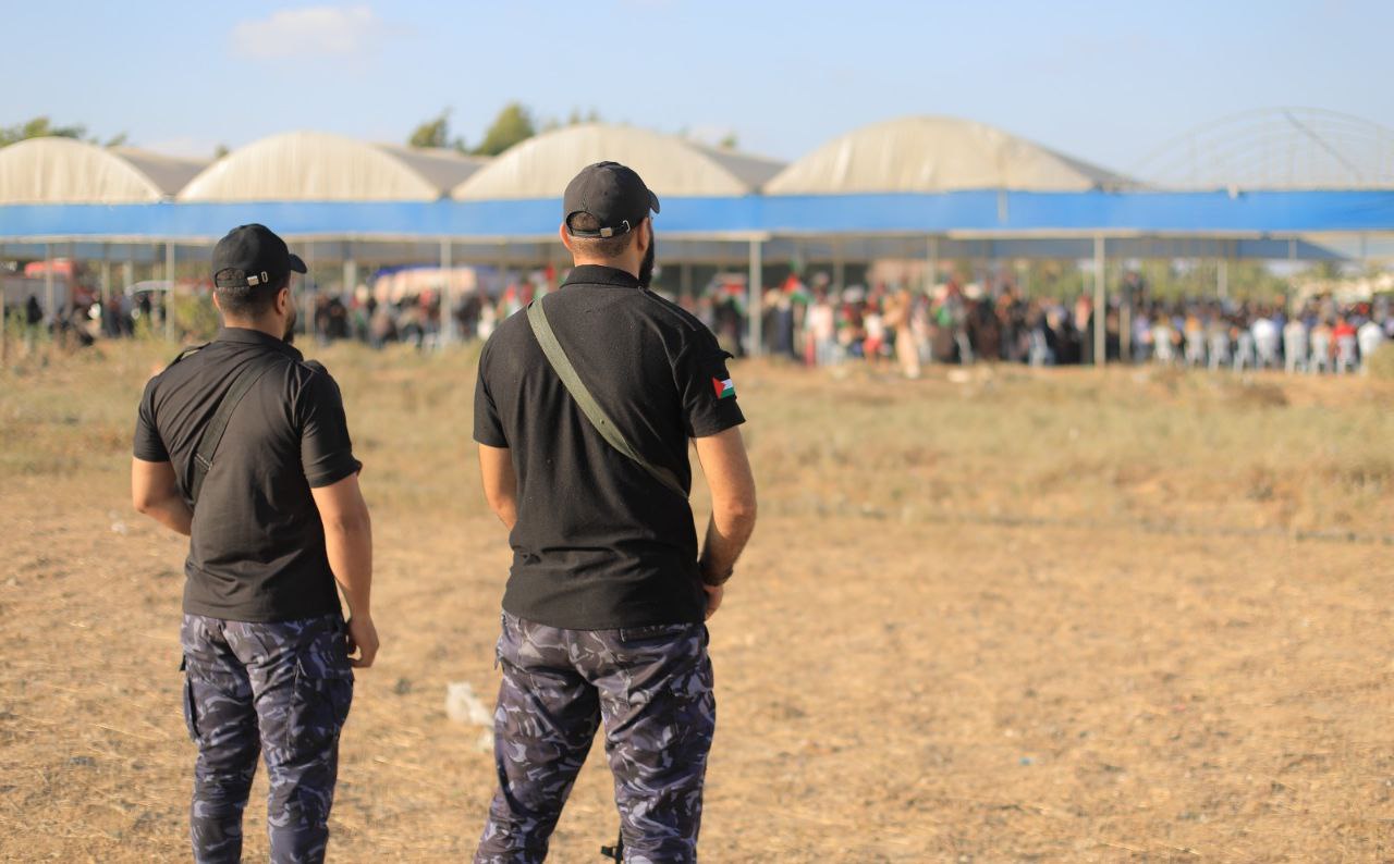 أجهزة "الداخلية" تُساند المشاركين في فعالية ذكرى "إحراق الأقصى" شرق غزة