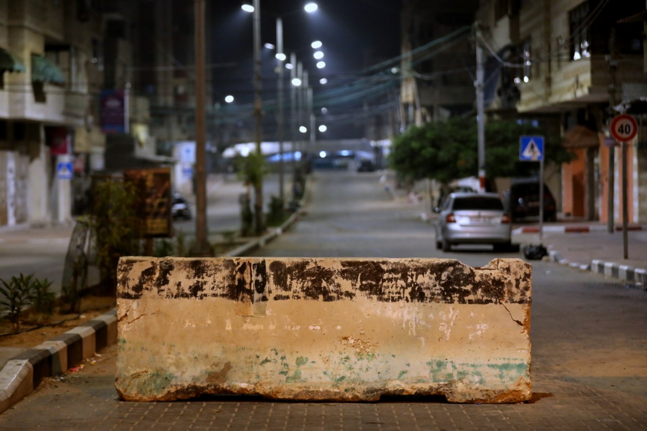 سريان حظر التجول بغزة لليوم الحادي عشر لمواجهة "كورونا"