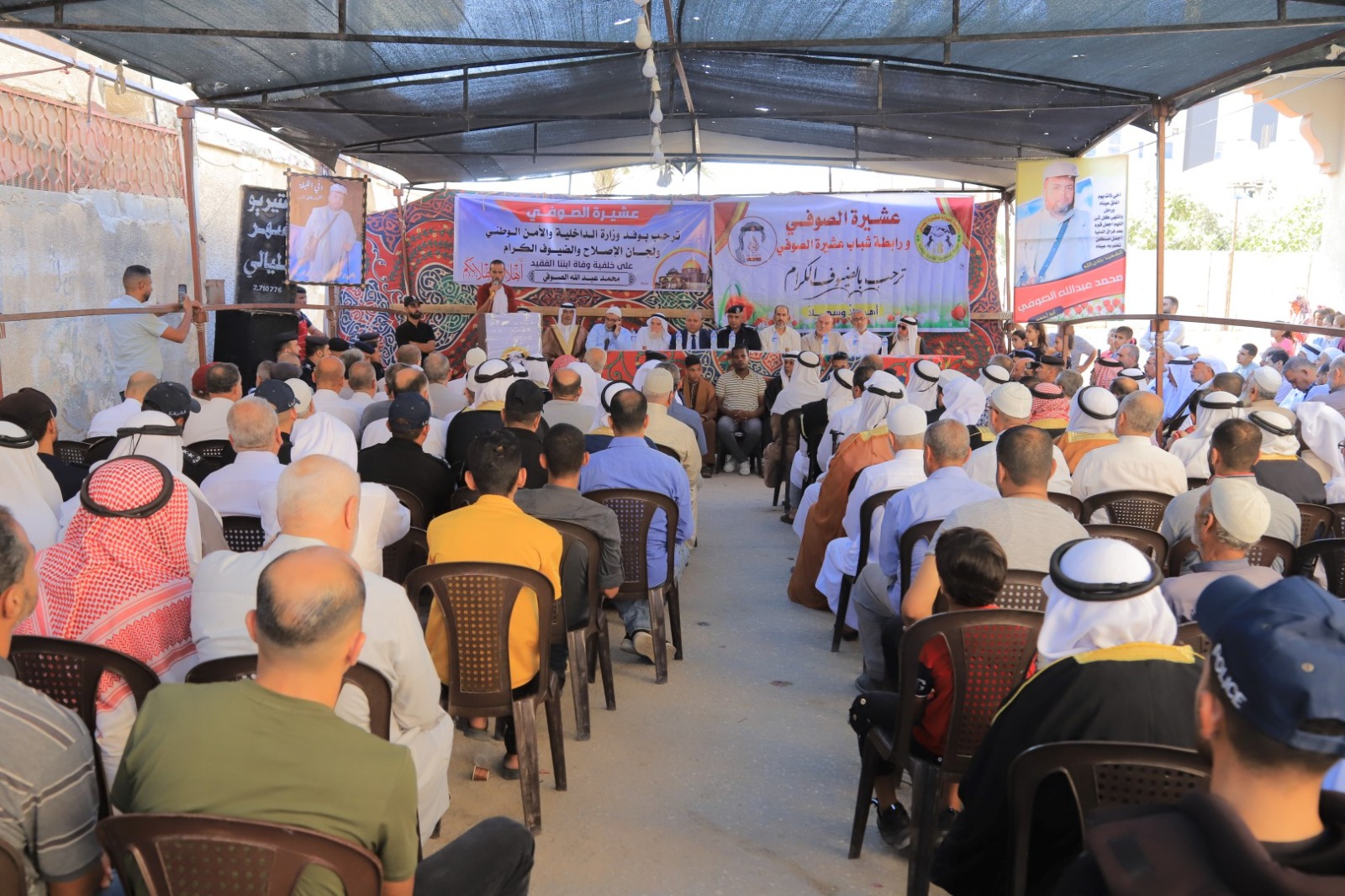 وفد من "الداخلية" يزور عائلة الصوفي برفح